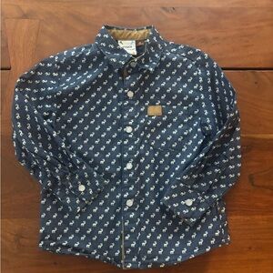 Reindeer Button down shirt boys size 3t great for the holidays or Christmas